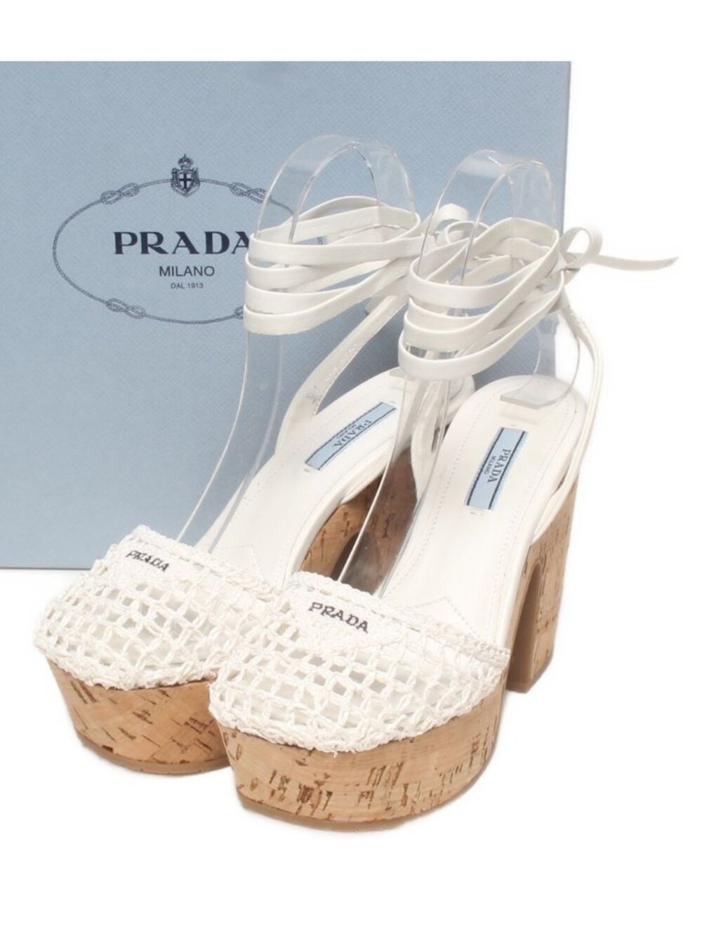 Prada Sandals Raffia Clochette